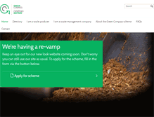 Tablet Screenshot of greencompass.org